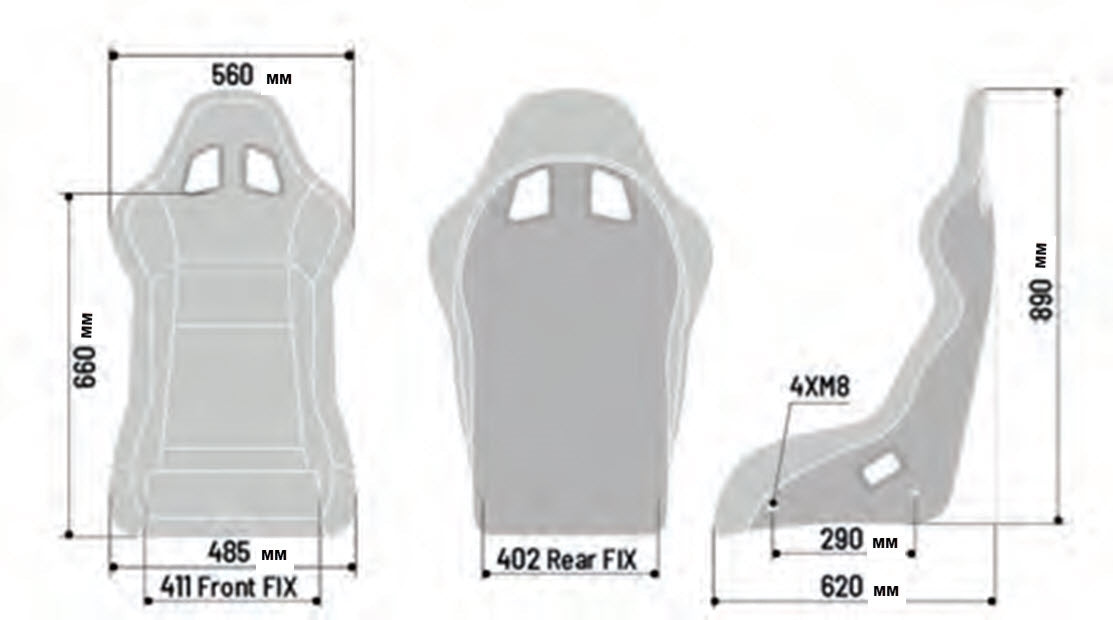 Sparco EVO QRT (Non-FIA) Sim Racing Seat - Medium