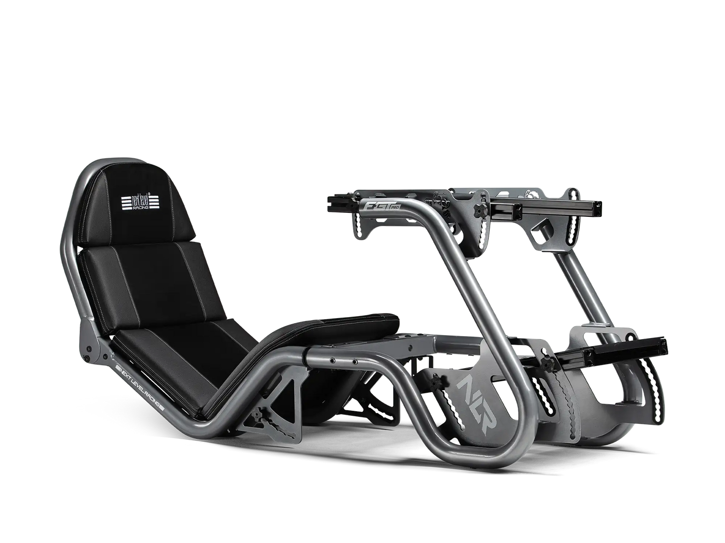 Next Level Racing F-GT Pro Formula and GT Racing Simulator Cockpit - Grey Edition