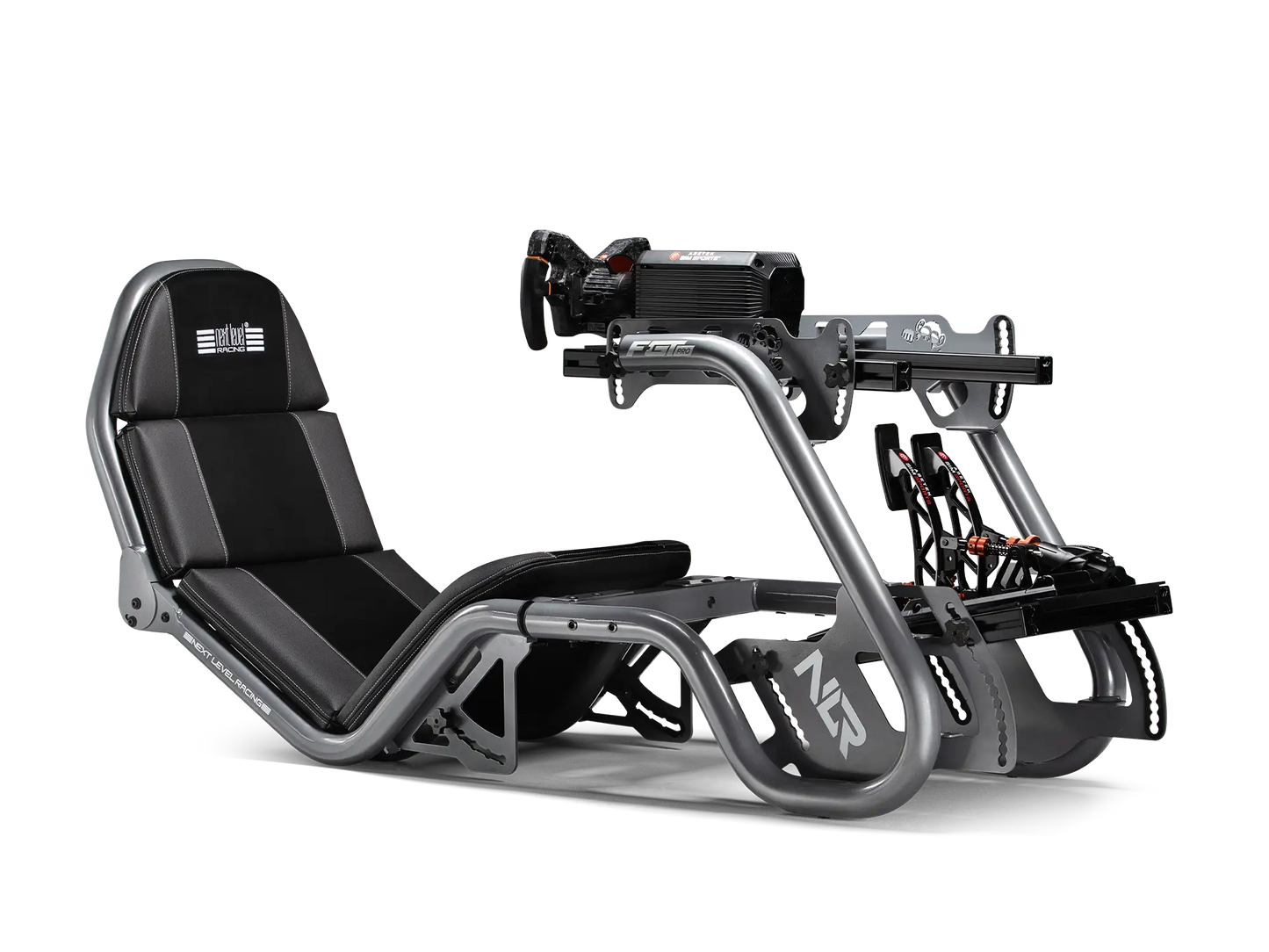 Next Level Racing F-GT Pro Formula and GT Racing Simulator Cockpit - Grey Edition