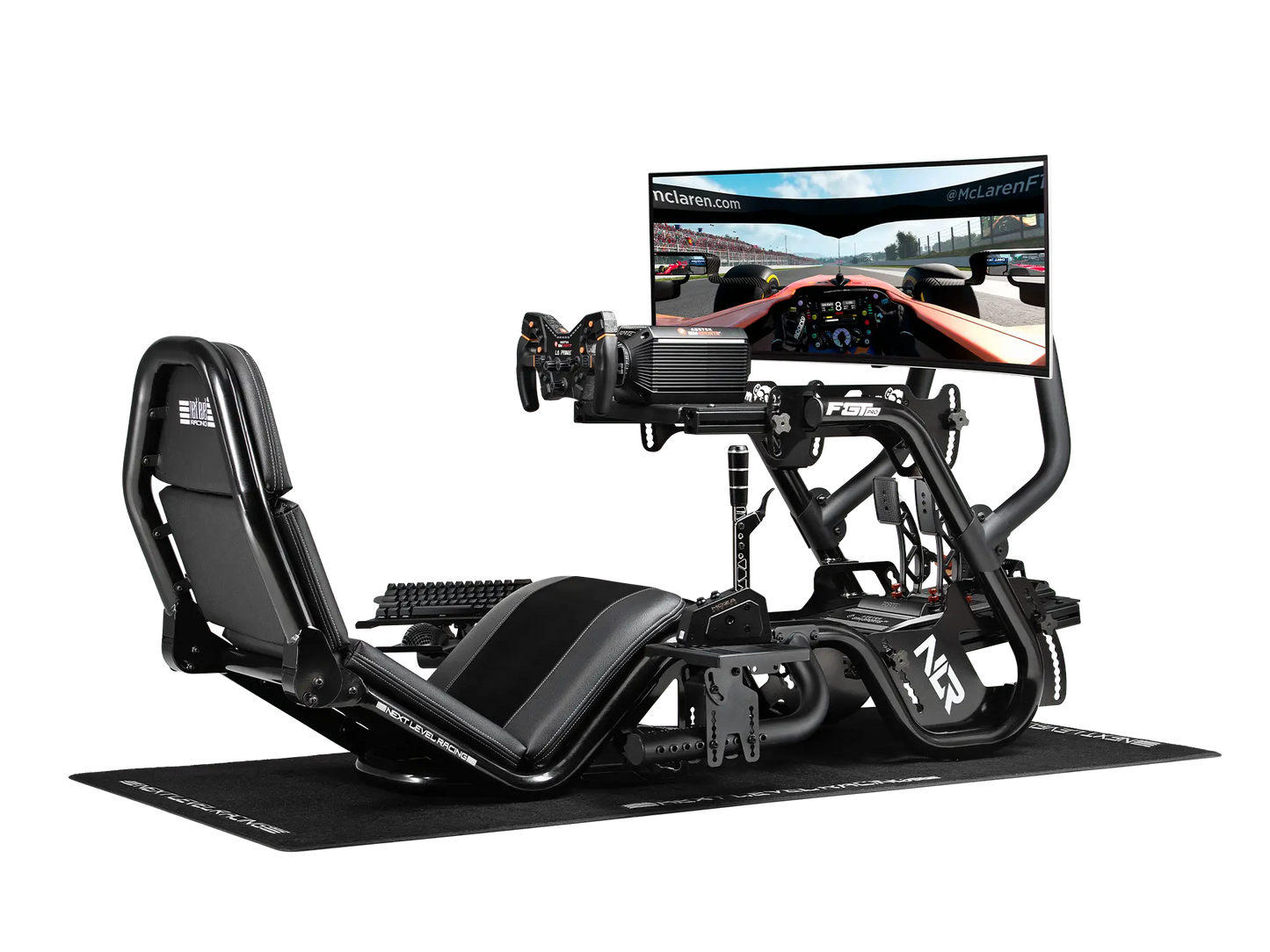 Next Level Racing F-GT Pro Formula and GT Racing Simulator Cockpit - Black Edition
