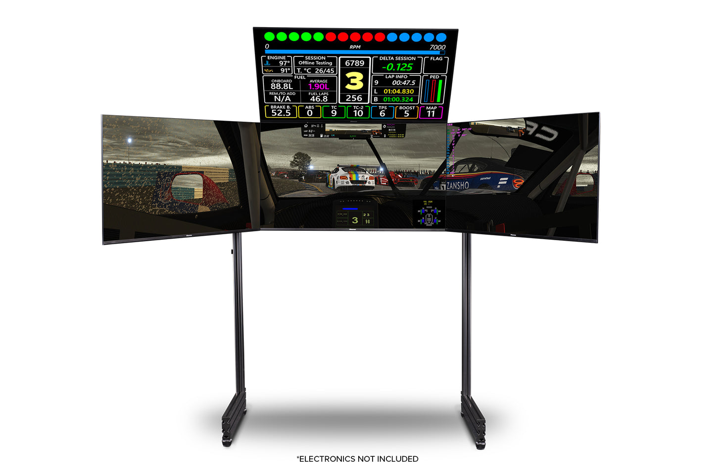 Next Level Racing Elite Freestanding Quad Monitor Stand (Complete Package)