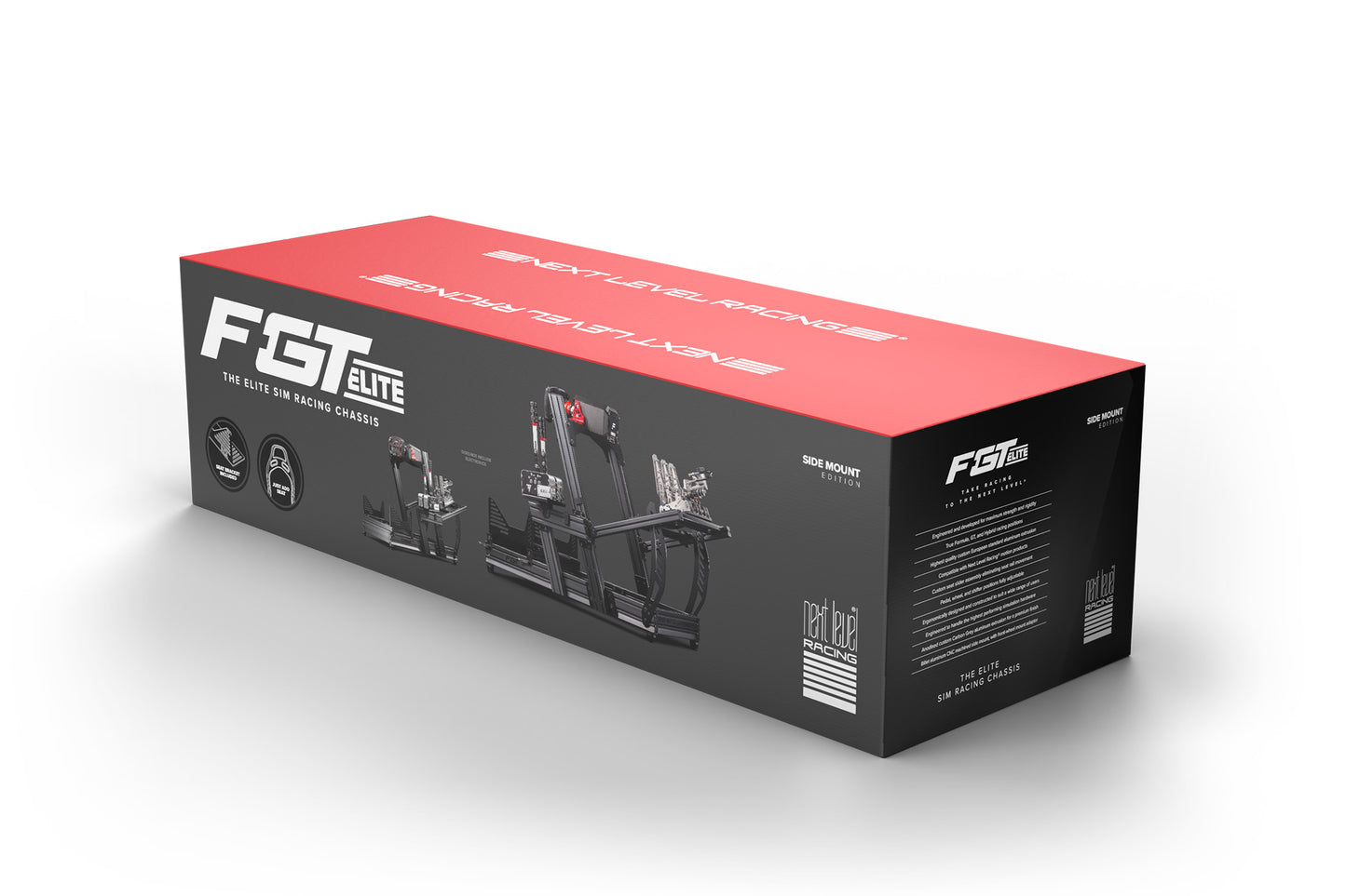 Next Level Racing Aluminum F-GT Elite Cockpit Front & Side Mount Edition