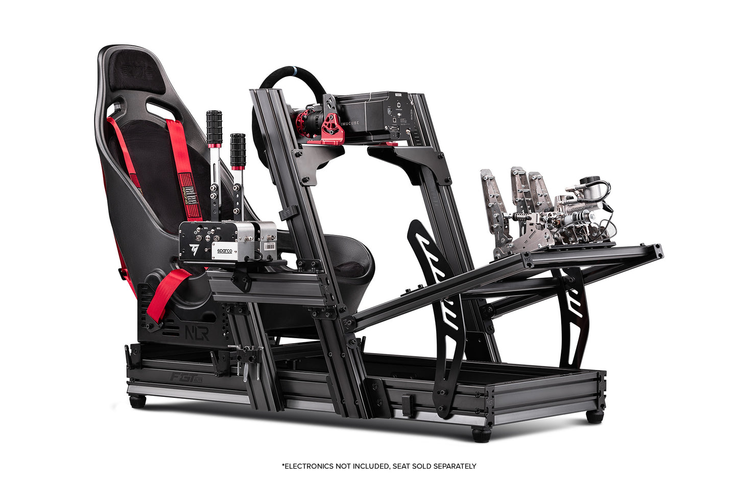 Next Level Racing Aluminum F-GT Elite Cockpit Front & Side Mount Edition
