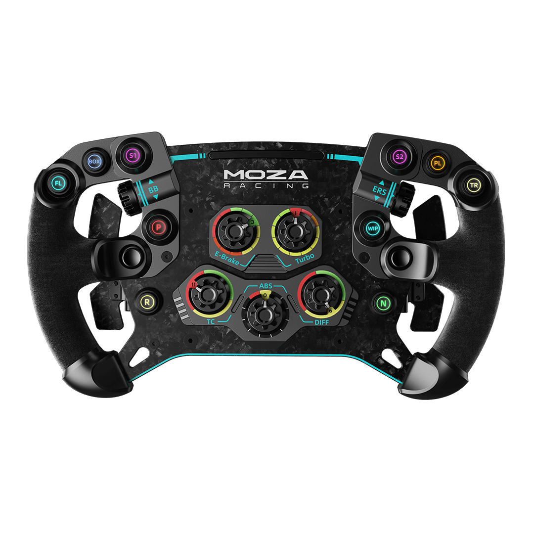 MOZA Racing GS V2 Formula Steering Wheel (Leather Grip)