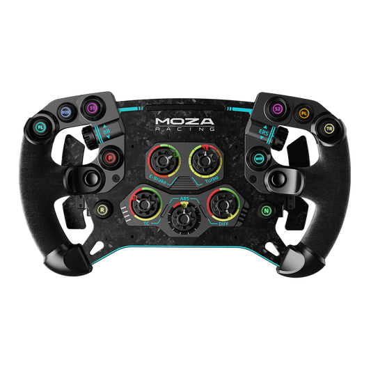MOZA Racing GS V2 Formula Steering Wheel (Leather Grip)