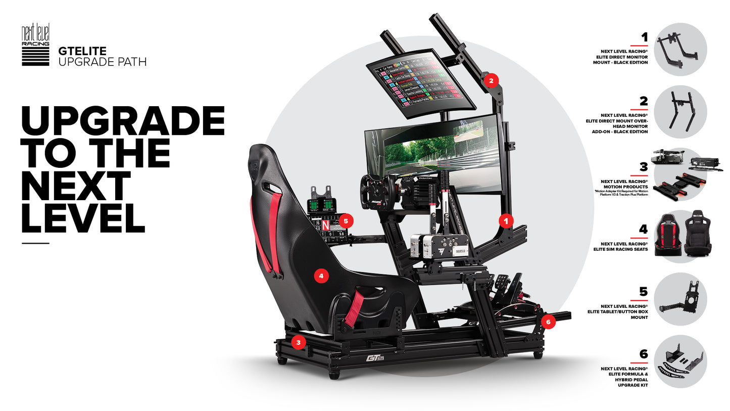 Next Level Racing Aluminum GT Elite Cockpit Wheel Plate Edition