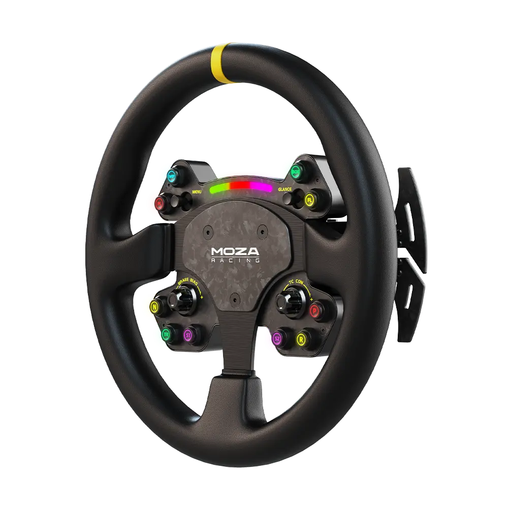 MOZA Racing RS V2 Leather-wrapped GT Steering Wheel