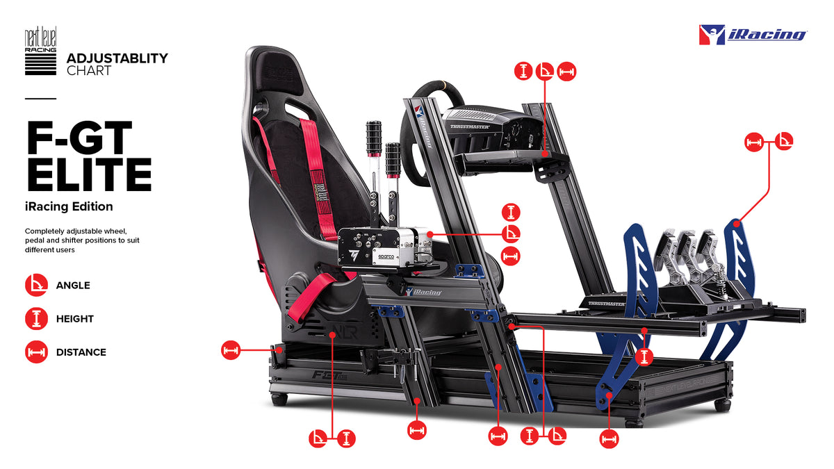 8020 Rigs 8020 Aluminum Sim Rig 8020 Racing Rig NEXT LEVEL RACING F-GT Elite ...