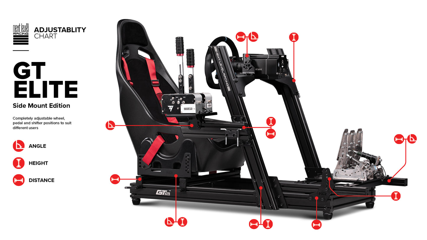 Next Level Racing Aluminum GT Elite Cockpit Wheel Bracket Edition