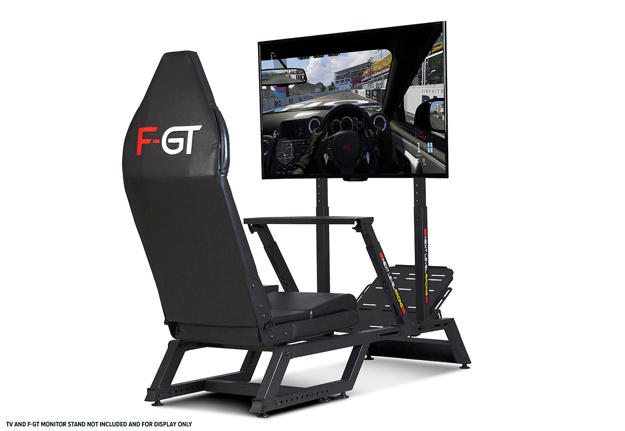Next Level Racing Combat Flight Pack for GTTrack and F-GT Cockpits (NLR-A013) ＆ F-GT Monitor Stand Matte Black (NLR-A006)(並行輸入品)