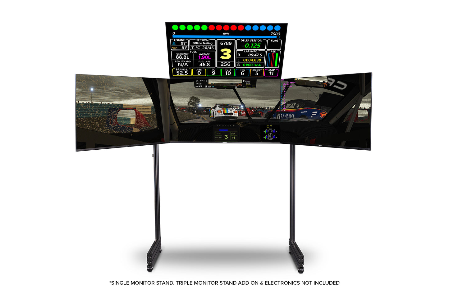 Next Level Racing Elite Freestanding Overhead Monitor Stand Add On (Carbon Grey)