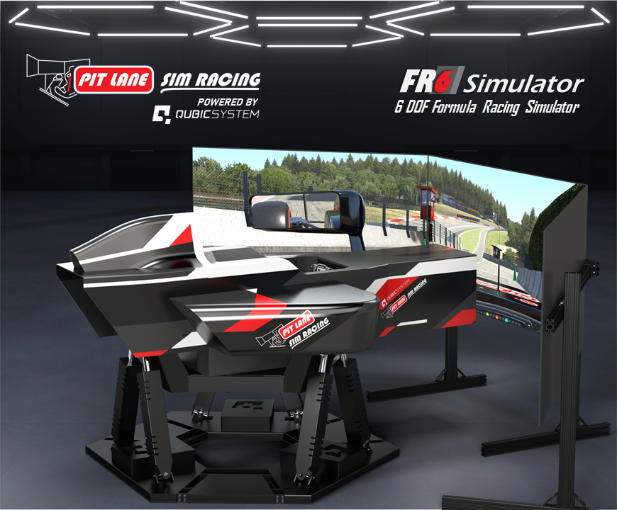 Pit Lane Sim Racing FR6 - 6 DOF Formula Racing Simulator