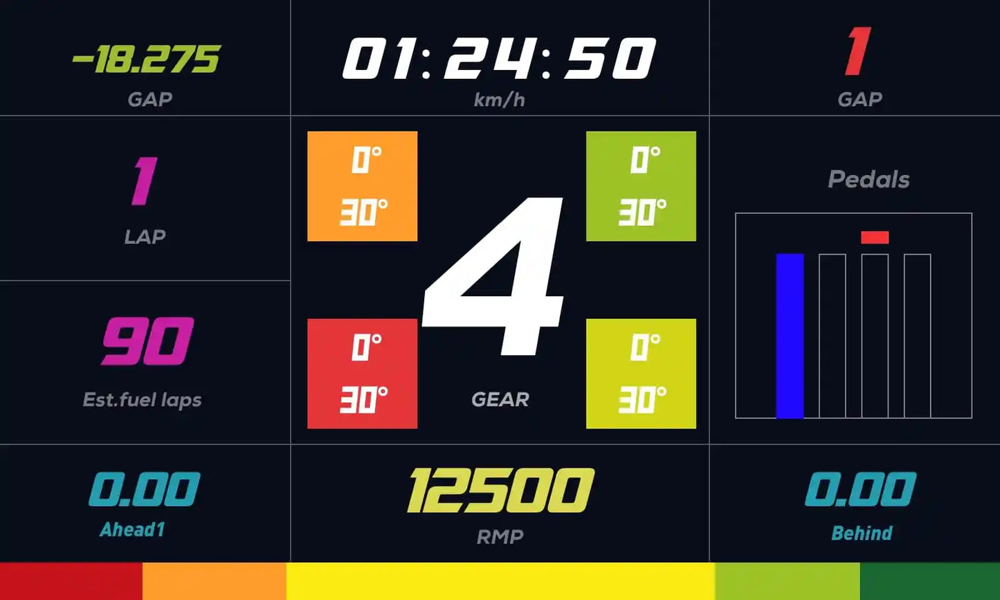 MOZA Racing RM HD Racing Dashboard Screen